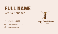 Ethnic Totem Pole  Business Card Preview