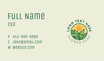 Agriculture Plant Farm Business Card Image Preview