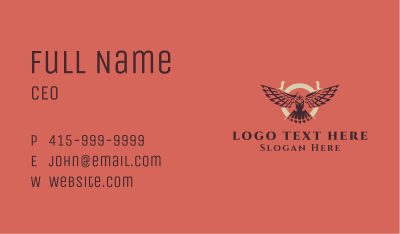 Patriotic Flying Eagle Business Card Image Preview