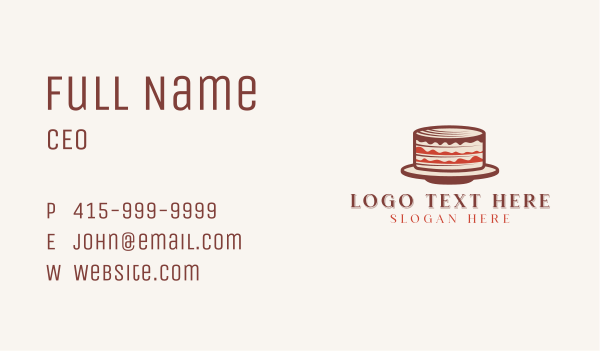 Dessert Cake Baker Business Card Design Image Preview