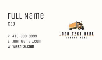 Forwarding Dispatch Truck Business Card Image Preview