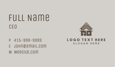 Brick House Renovation Business Card Image Preview