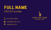 Musical Gold Saxophone Business Card Image Preview