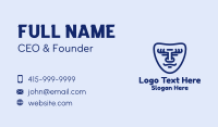 Smiling Face Mask Business Card Design