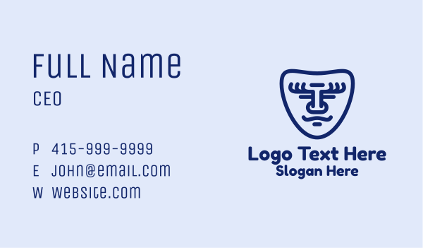 Smiling Face Mask Business Card Design Image Preview