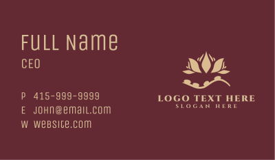Premium Massage Spa Business Card Image Preview