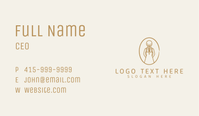 Female Braid Girl  Business Card Image Preview