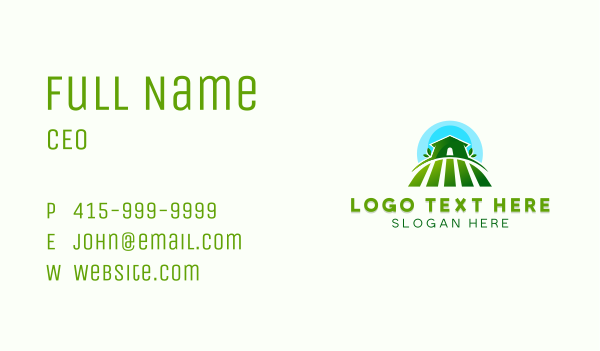Greenhouse Gardening  Landscaping Business Card Design Image Preview