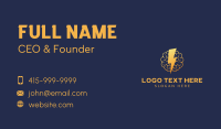 Gradient Brain Thunder Business Card Design