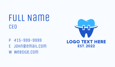 Dental Braces Oral Care  Business Card Image Preview