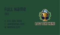 Volleyball Trophy Cup Business Card Image Preview