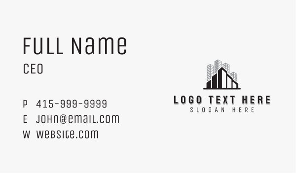 Realty Property Building Business Card Design Image Preview