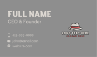 Formal Fashion Fedora Hat Business Card Image Preview