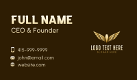 Premium Aviation Wings Business Card Preview
