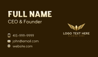 Premium Aviation Wings Business Card Preview