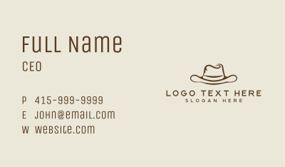 Gentleman Fashion Hat Business Card Image Preview