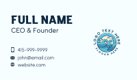 Surfing Tide Waves Business Card Preview