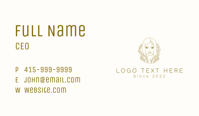 Natural Vine Woman Business Card Image Preview