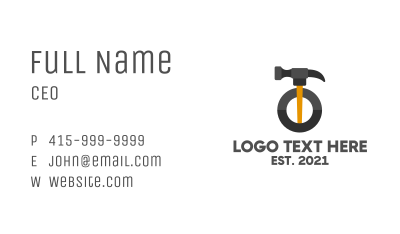 Hammer Handyman Tool Business Card Image Preview