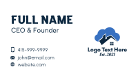 Cloud House Realtor  Business Card Image Preview