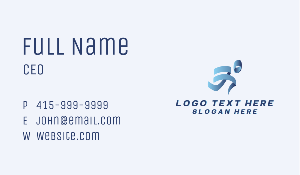 Runner Athletic Competition Business Card Design Image Preview