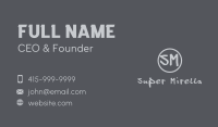 Grey Mural Graffiti  Business Card Image Preview