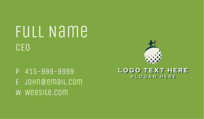 Golf Ball Tournament Business Card Image Preview