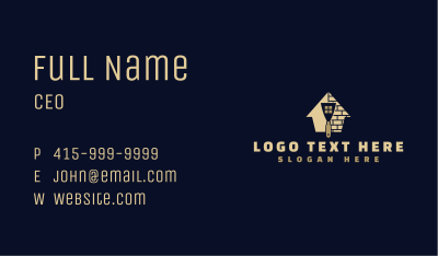 Construction House Brick Business Card Image Preview