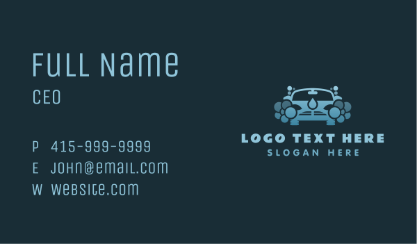 Car Automotive Cleaning Business Card Design Image Preview