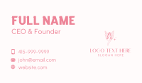 Pink Fairy Woman Business Card Image Preview