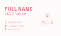 Pink Fairy Woman Business Card Design