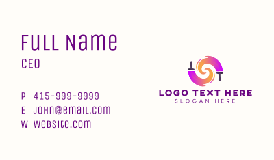 Brush Paint Hardware Business Card Image Preview