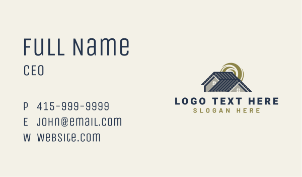 House Roof Contractor Business Card Design Image Preview