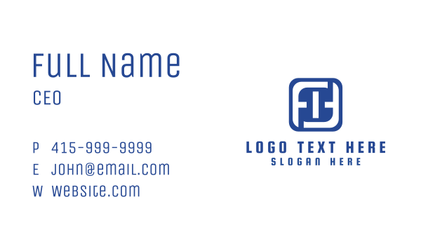 Blue Number 0 Business Card Design Image Preview