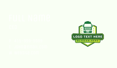 Logistics Truck Transport Business Card Image Preview