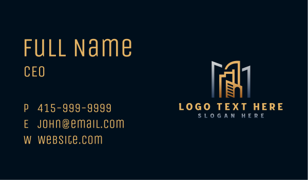 Real Estate Building Hotel Business Card Design Image Preview