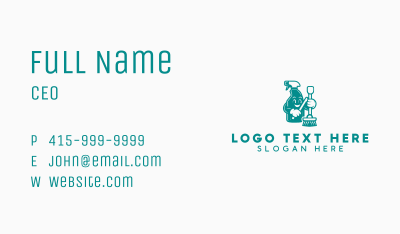 Spray Bottle Mop Business Card Image Preview