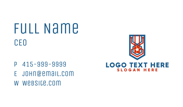 Star Freedom Stripe  Business Card Design Image Preview