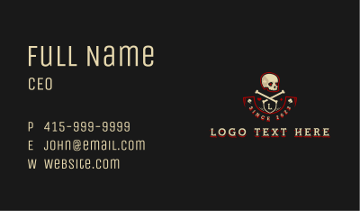 Skull Death Casino Business Card Image Preview