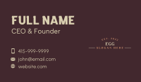 Classic Rustic Hipster Business Card Image Preview