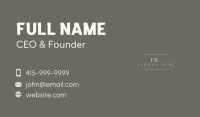 Classy Elegant Wordmark Business Card Image Preview