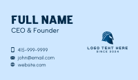 Tech Circuit Helmet Business Card Image Preview