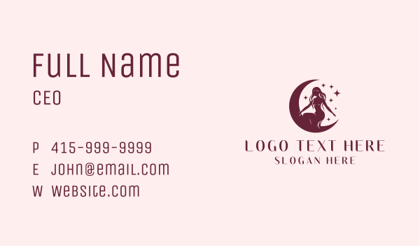 Stylish Woman Salon Business Card Design Image Preview