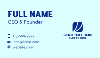 Corporate Blue Shape Business Card Image Preview