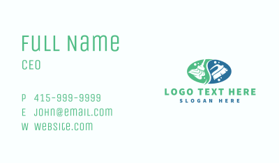 Disinfection Cleaning Mop Business Card Image Preview