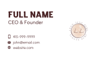Beauty Brush Lettermark Business Card Image Preview