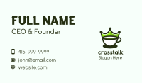Tea Cup Crown Business Card Image Preview