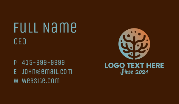 Eco Coral Reef  Business Card Design Image Preview