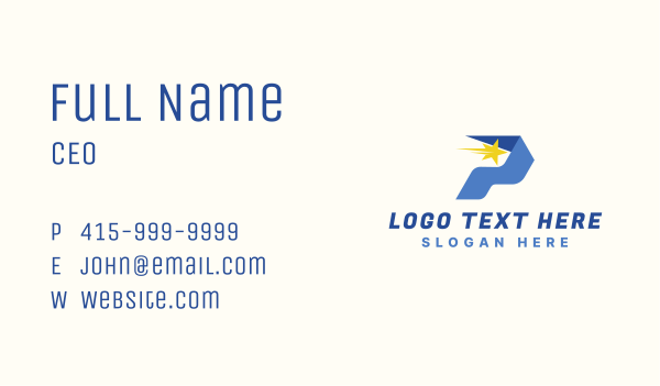 Forwarding Courier Star Business Card Design Image Preview