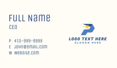 Forwarding Courier Star Business Card Image Preview